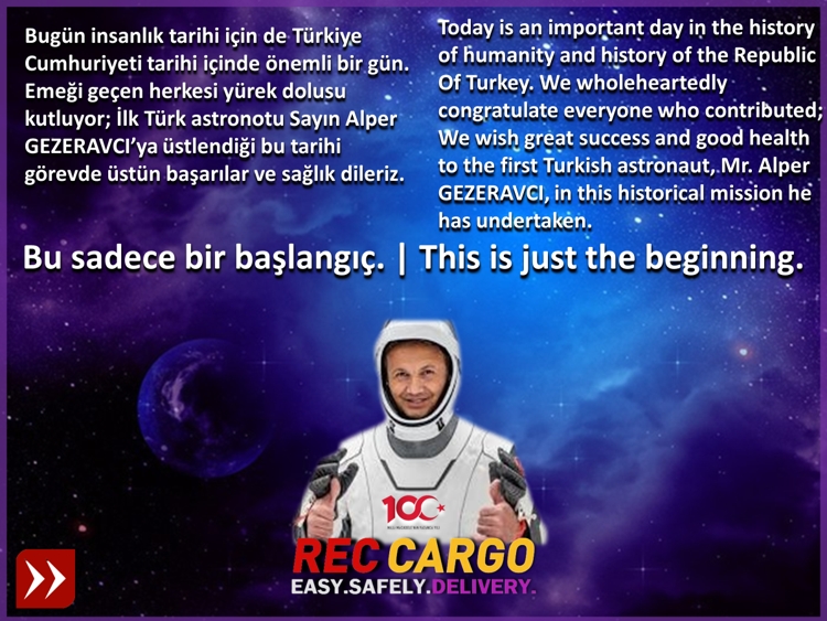 Türk Astronot Uzayda... |  Turkish Astronaut in Space...