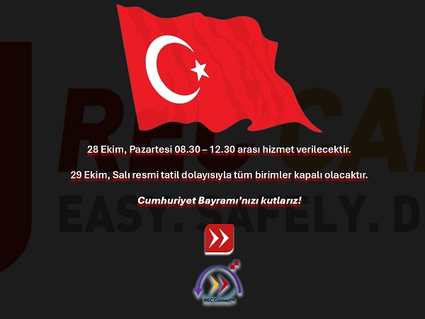 29 EKİM RESMİ TATİL TÜRKİYE ÇALIŞMA DÜZENİ 