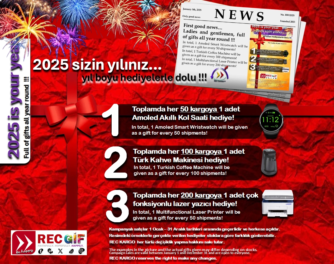 Yıl Boyu Hediyelerle Dolu | Full of Gifts All Year Long... 2025!!!