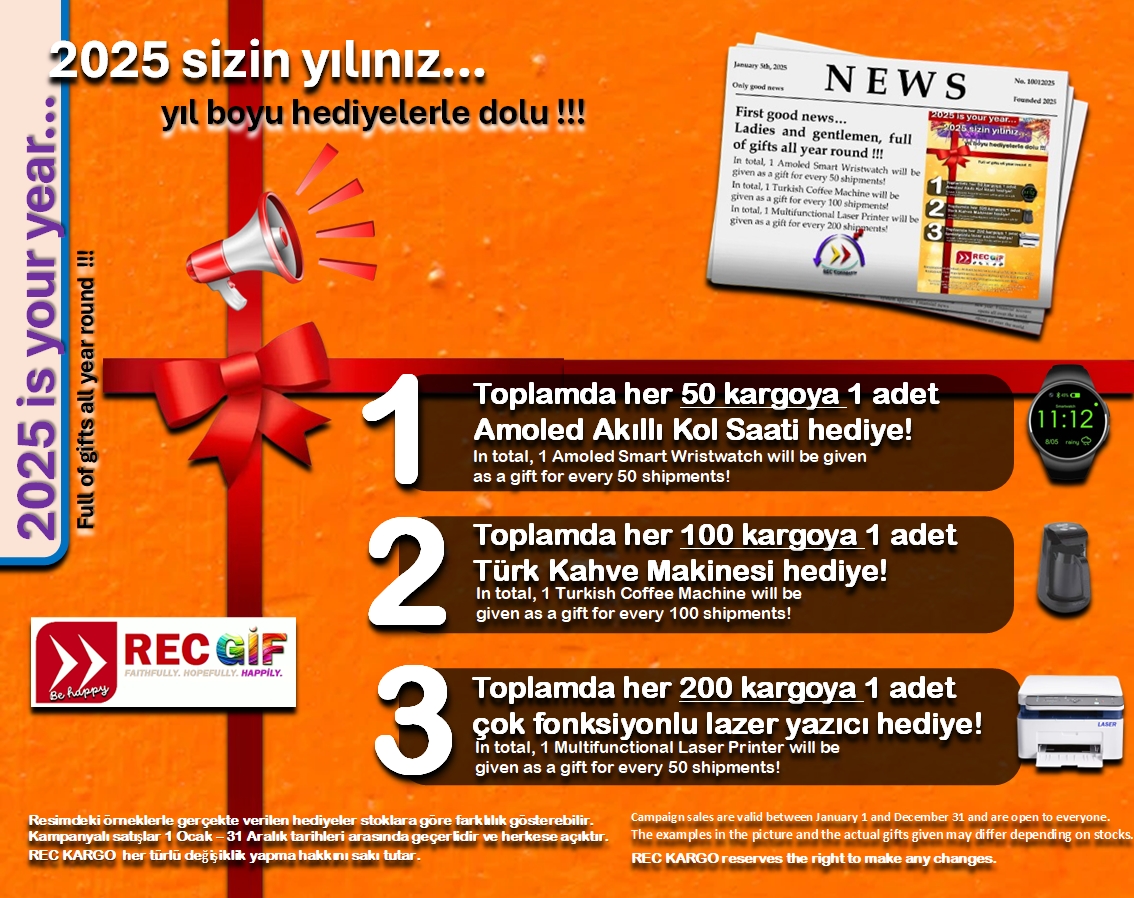 Yıl Boyu Hediyelerle Dolu | Full of Gifts All Year Long... 2025!!!